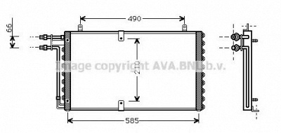 AVA QUALITY COOLING ol5211 -  Конденсатор, кондиционер